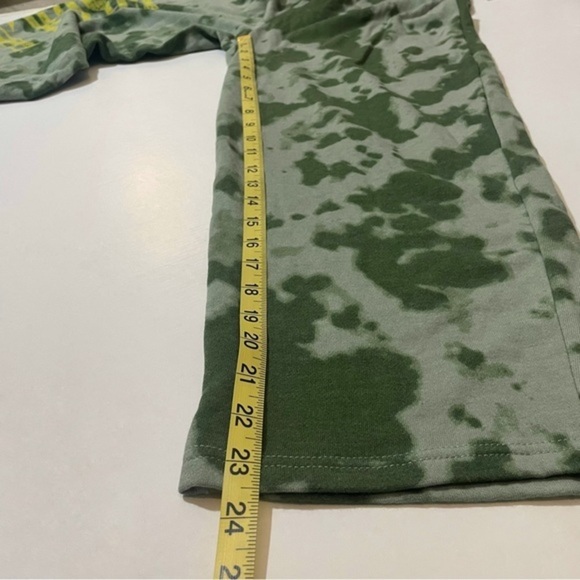 NWT Guns N Roses Sweatpants Green Tie Dye Print New Elastic Waist Rock Band Y2K - Picture 15 of 17